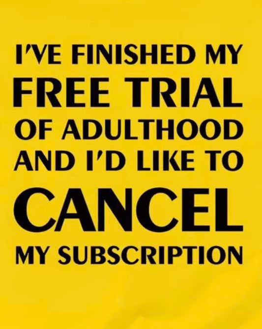 Cancel adulthood T-shirt