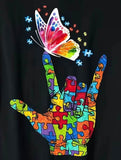Autistic love sign T-shirt