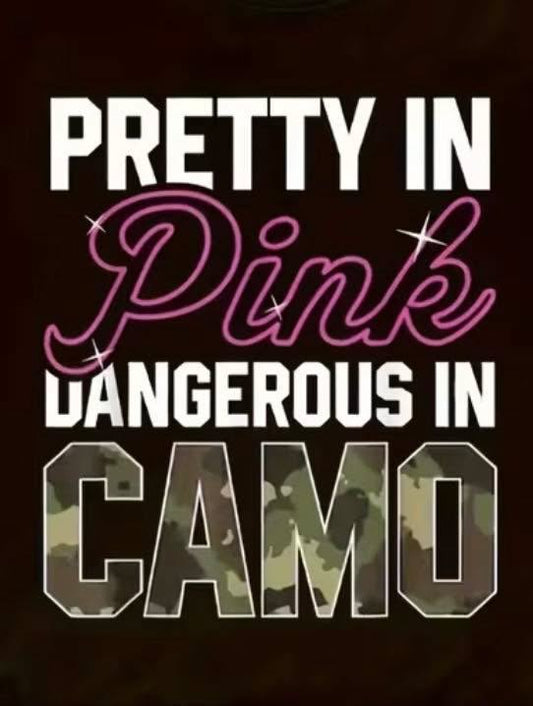 Dangerous in camo T-shirt